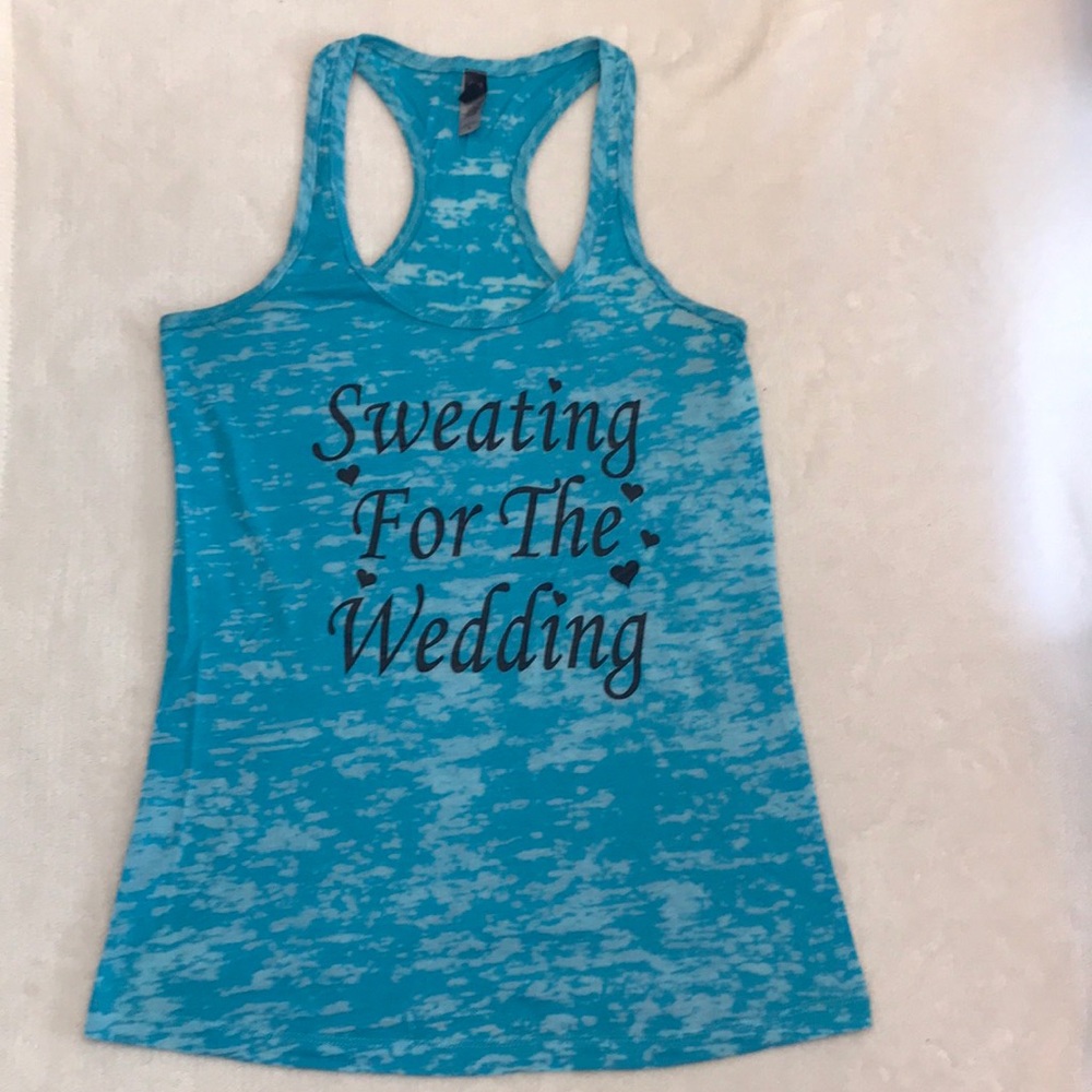 Sweating For The Wedding Racerback Tank Top